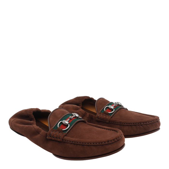 Gucci Flat shoes Brown Suede / Rubber Sole