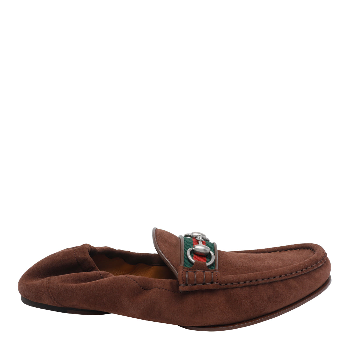 Gucci Flat shoes Brown Suede / Rubber Sole