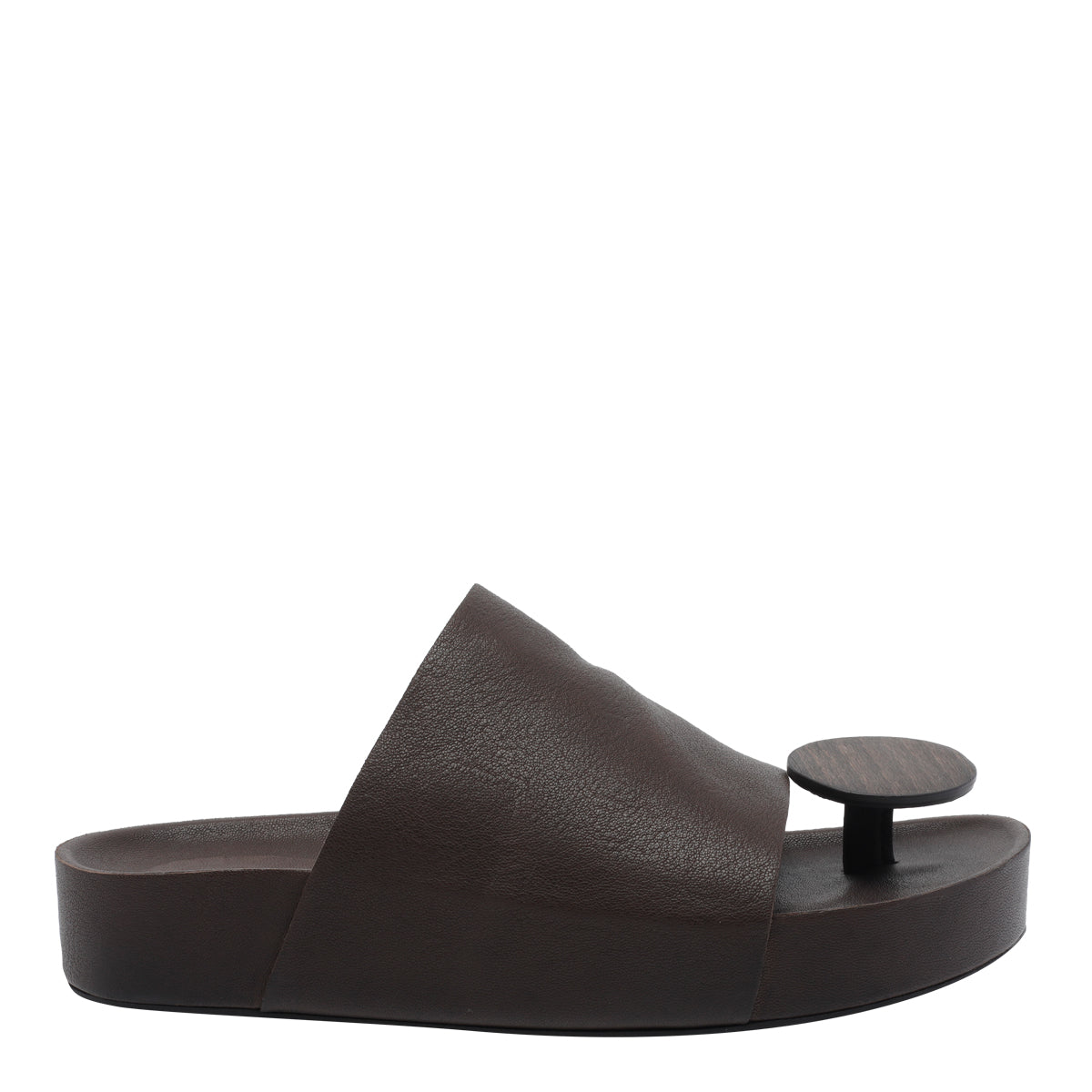 Uma Wang Sandals Brown Calf Leather/rubber Sole