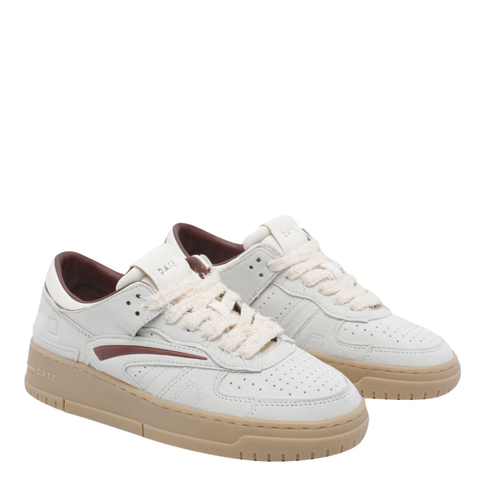 D.A.T.E. Sneakers White Calf Leather/rubber Sole