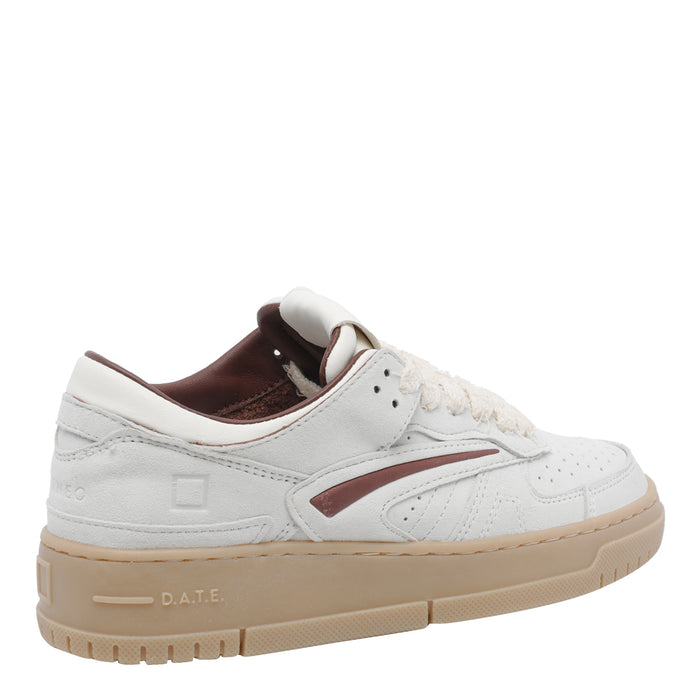 D.A.T.E. Sneakers White Calf Leather/rubber Sole