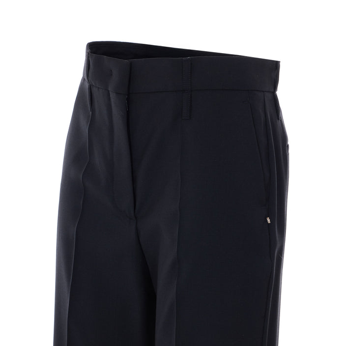 Sportmax Trousers Black Virgin Wool