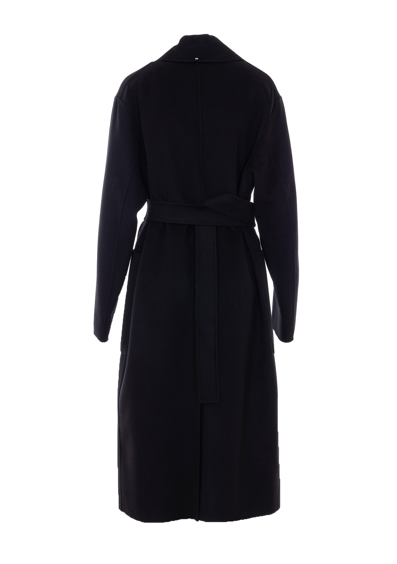 SportMax Coats Black Virgin Wool