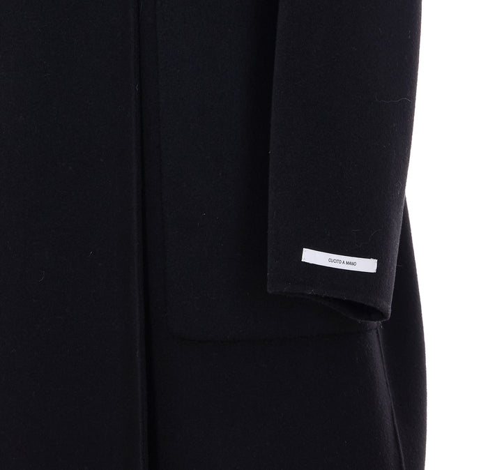 SportMax Coats Black Virgin Wool