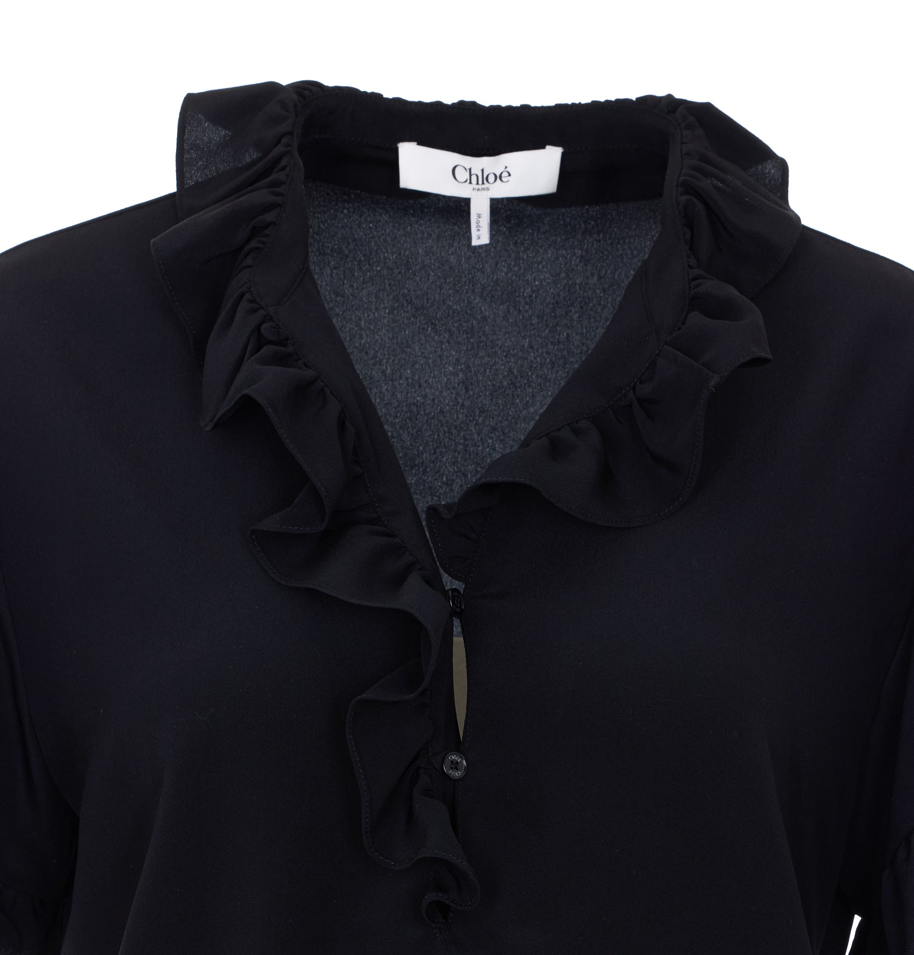 Chloè Shirts Black Silk