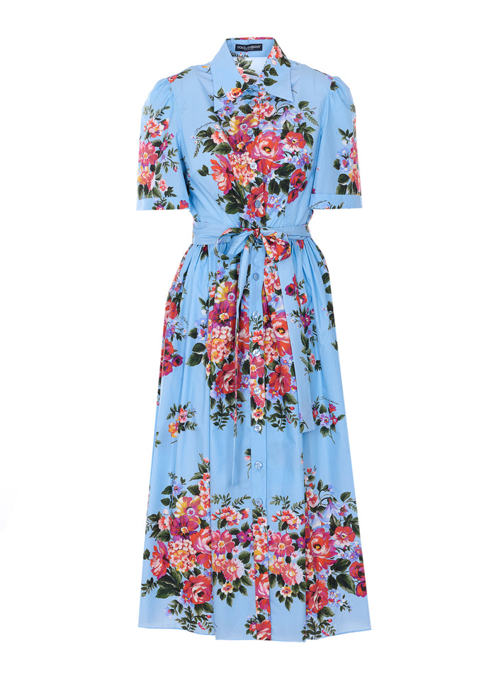 Dolce & Gabbana Dresses Blue Cotton