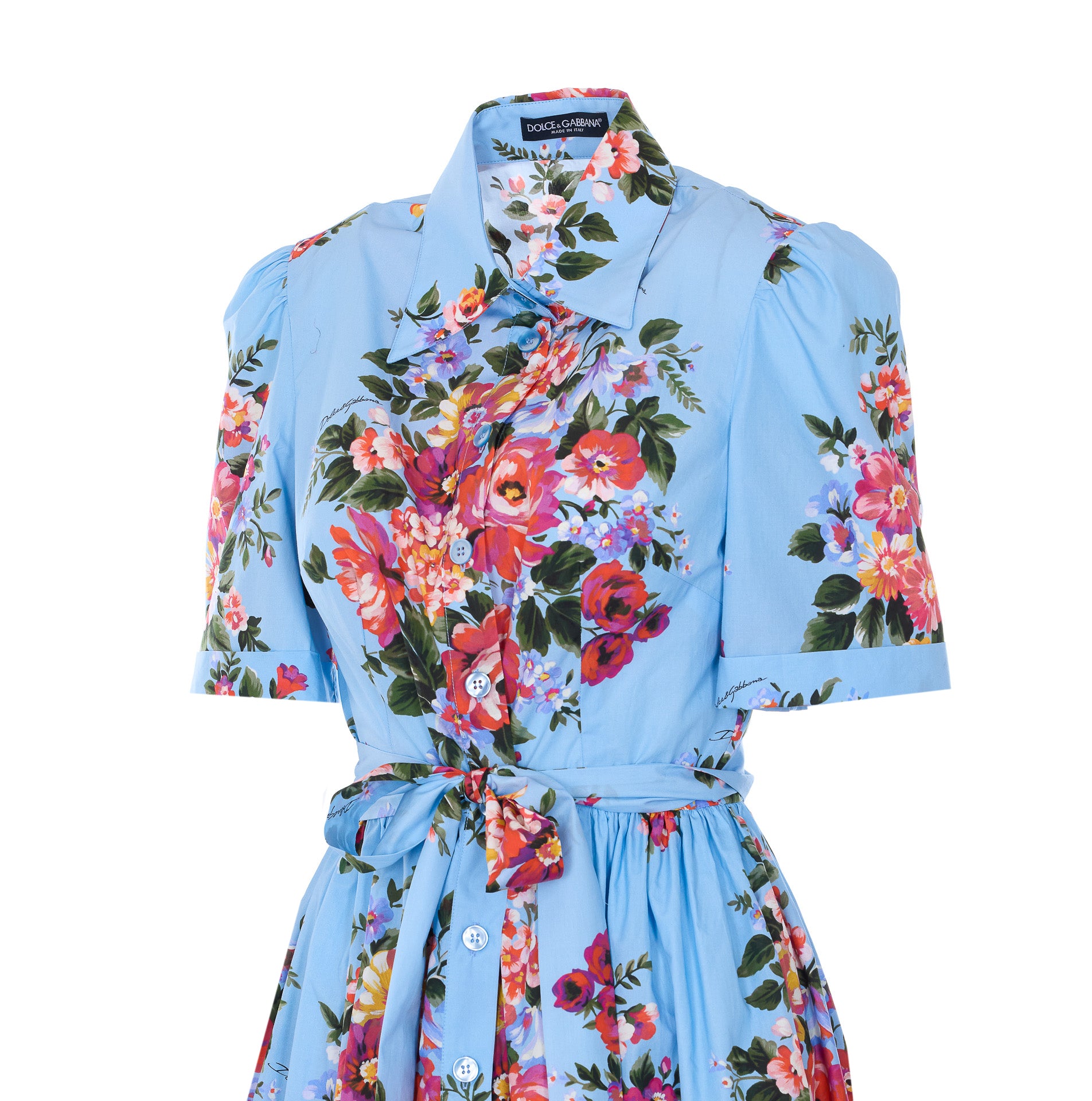 Dolce & Gabbana Dresses Blue Cotton