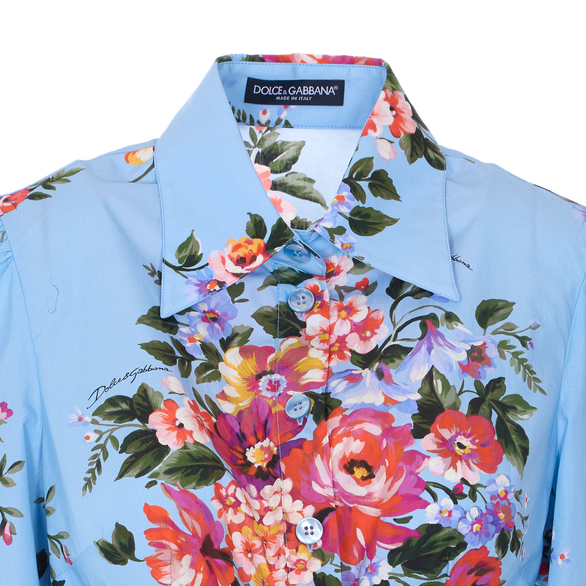Dolce & Gabbana Dresses Blue Cotton
