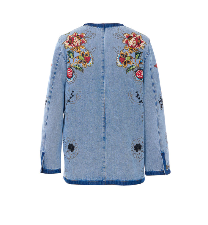 Valentino Garavani Jackets Blue Cotton