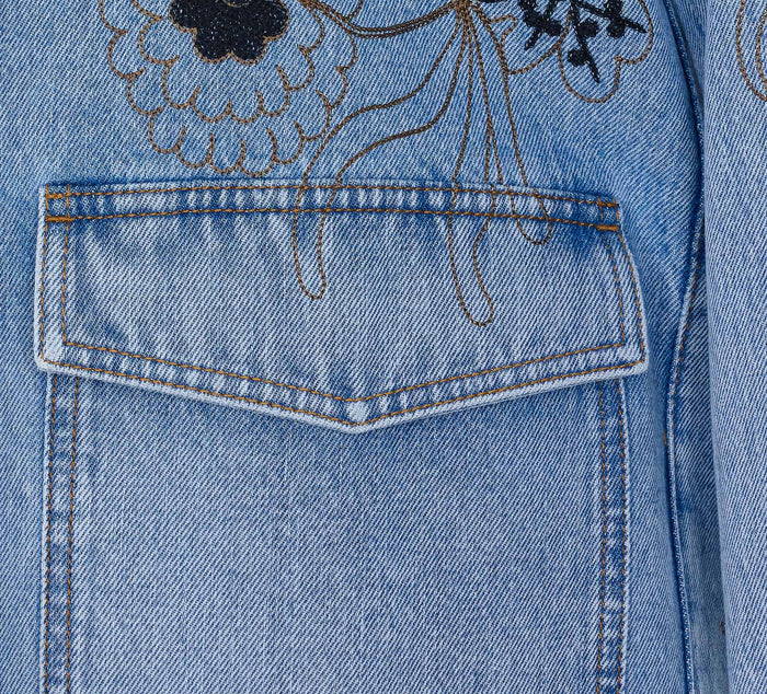 Valentino Garavani Jackets Blue Cotton