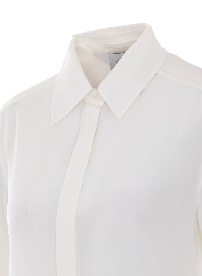 Sportmax Shirts White Silk