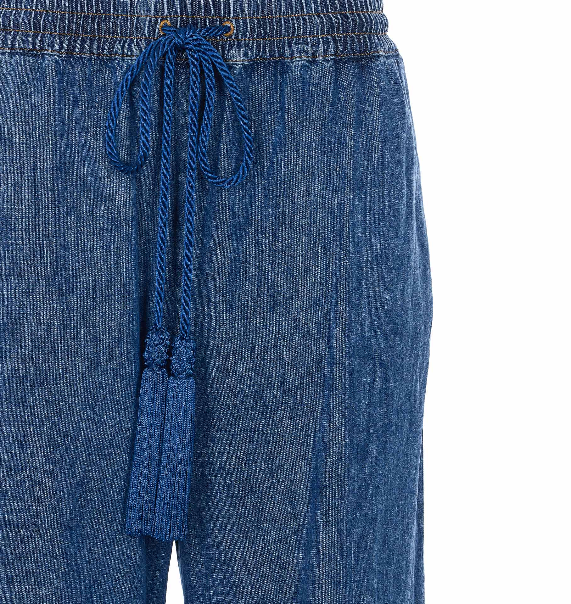 Valentino Garavani Trousers Blue Cotton