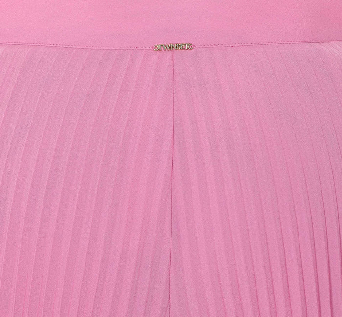 Twin-set Trousers Pink Polyamide