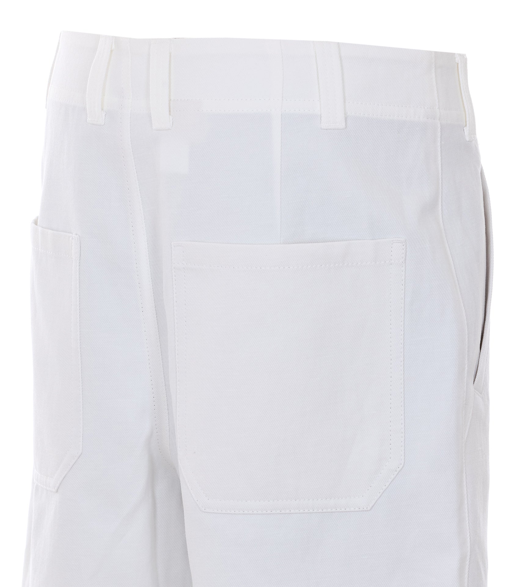 Brunello Cucinelli Trousers White Cotton