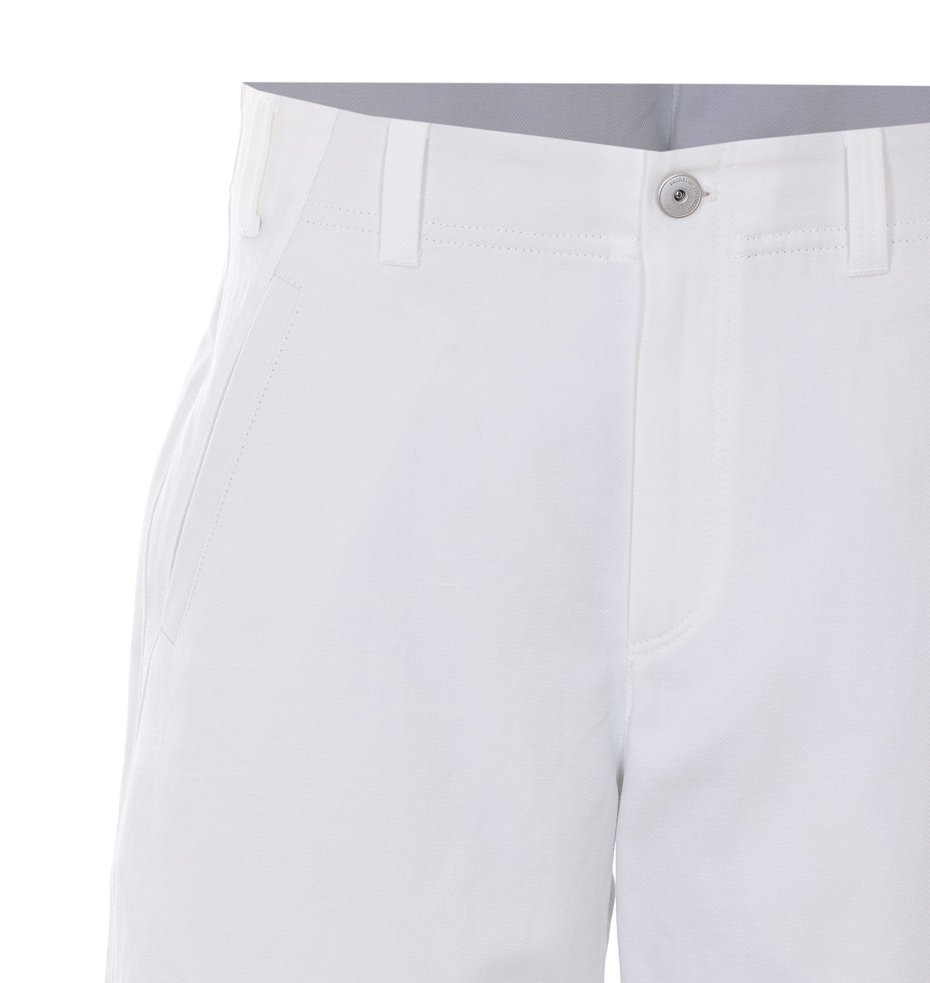 Brunello Cucinelli Trousers White Cotton