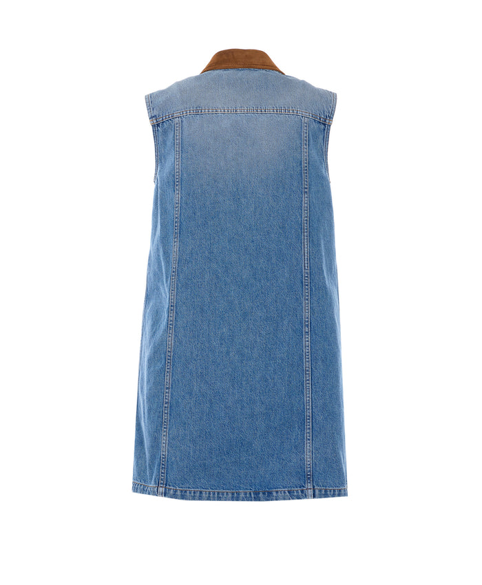 Versace Dresses Blue Cotton