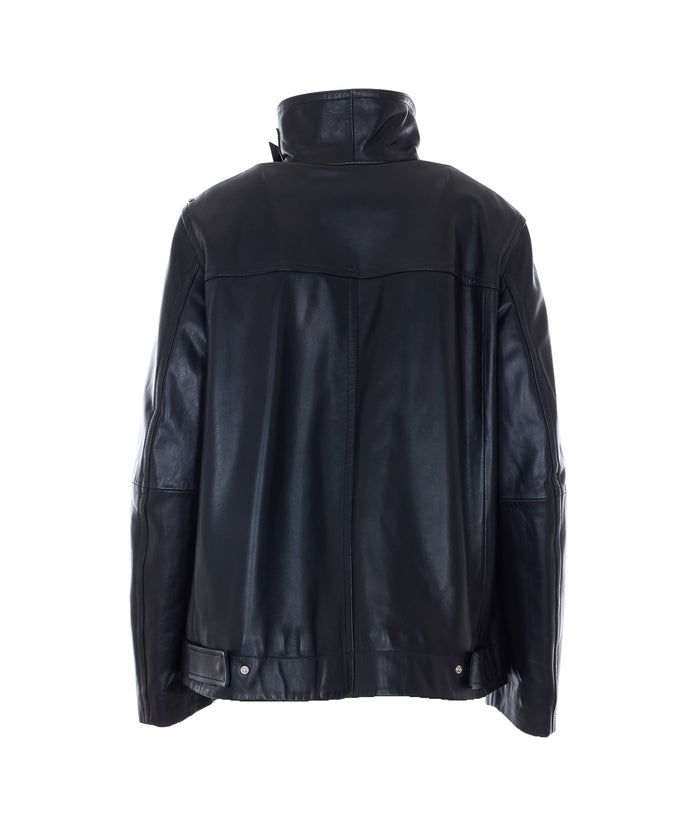 Sportmax Jackets Black Lamb Leather
