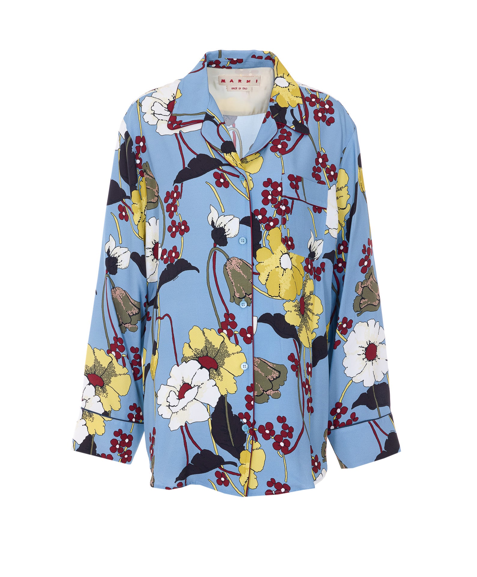 Marni Shirts Blue Viscose