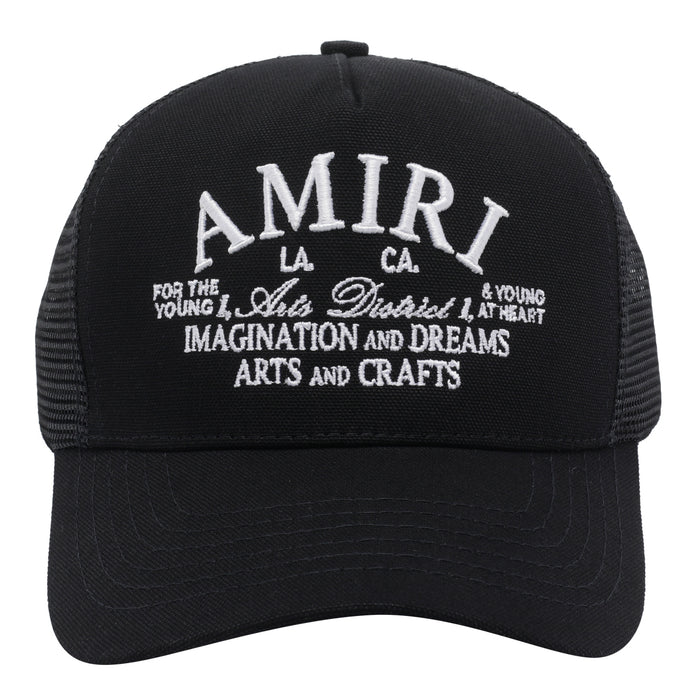 Amiri Hats Black Cotton
