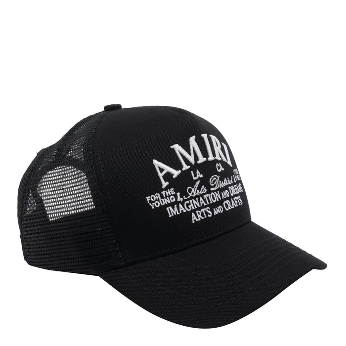 Amiri Hats Black Cotton