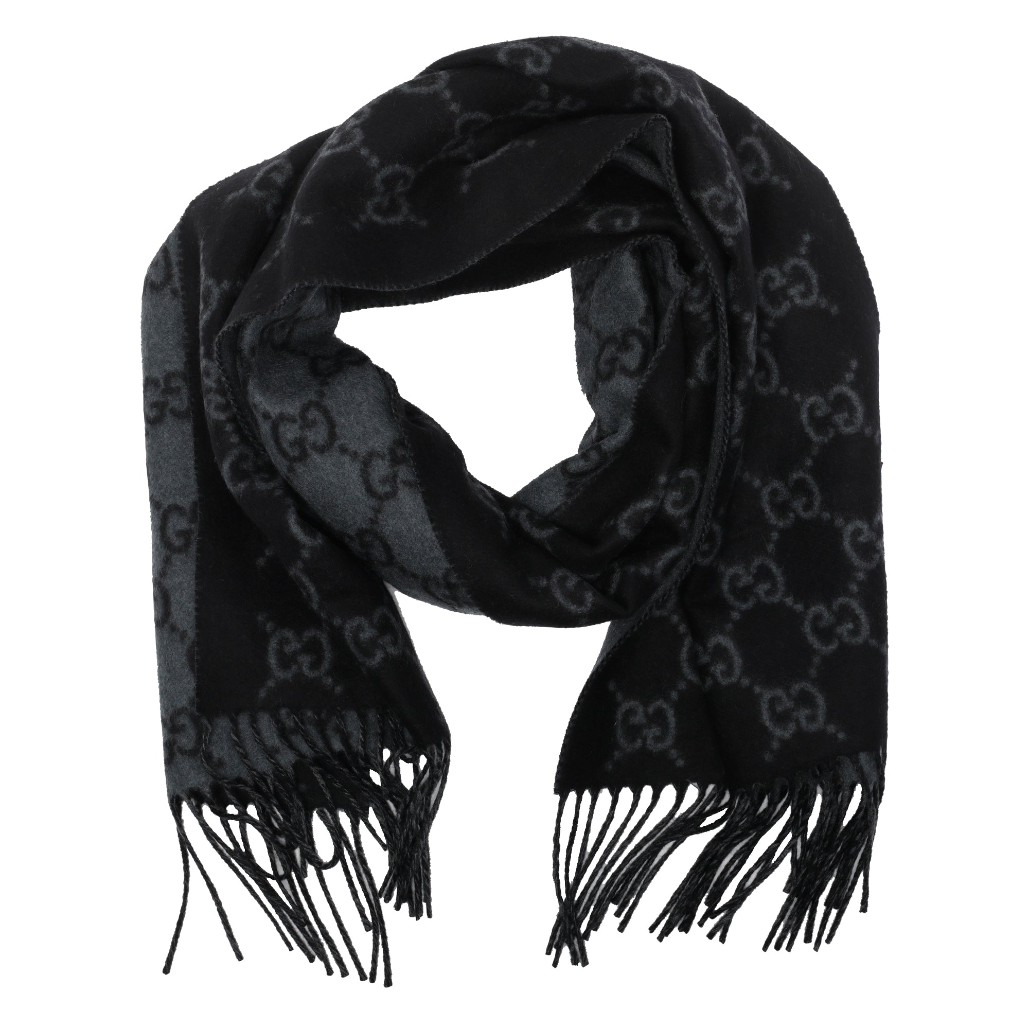 Gucci Scarfs Black Cashmere