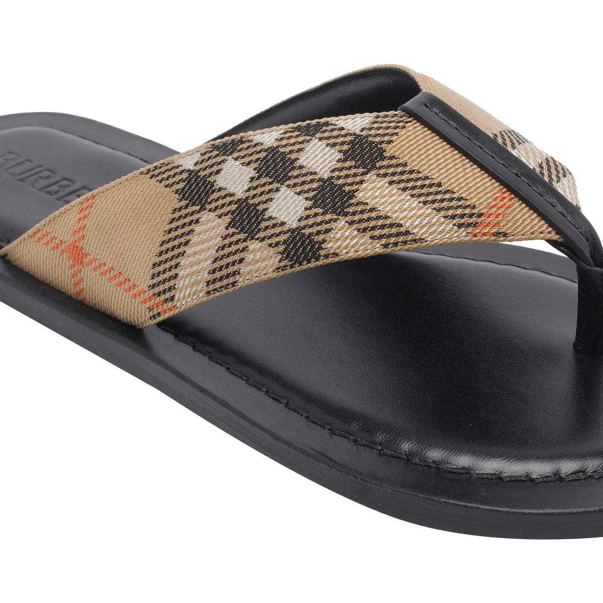 Burberry Sandals Beige Fabric/rubber Sole