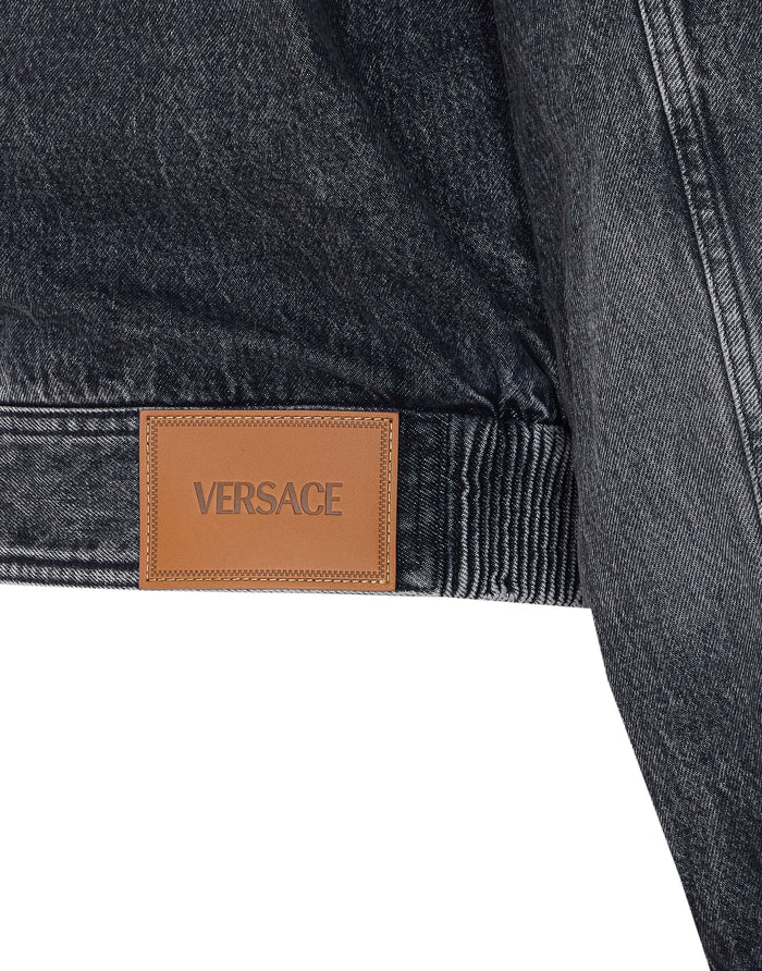 Versace Jackets Grey Cotton