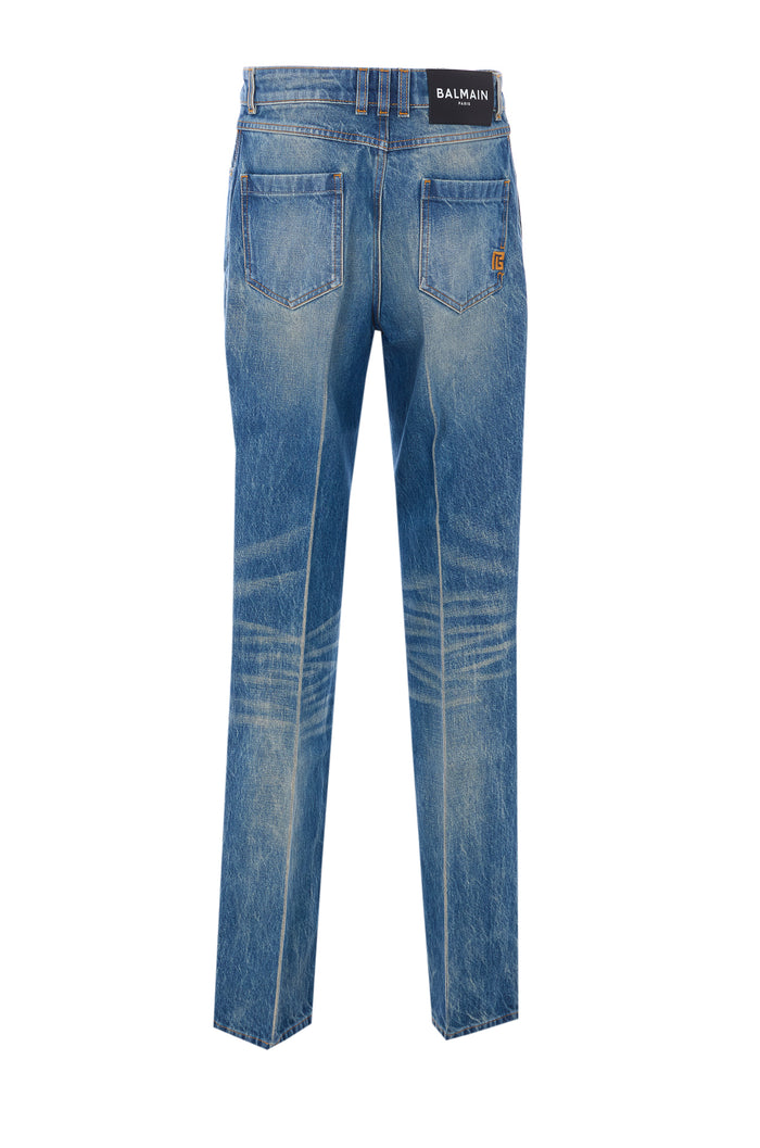Balmain Jeans Blue Cotton