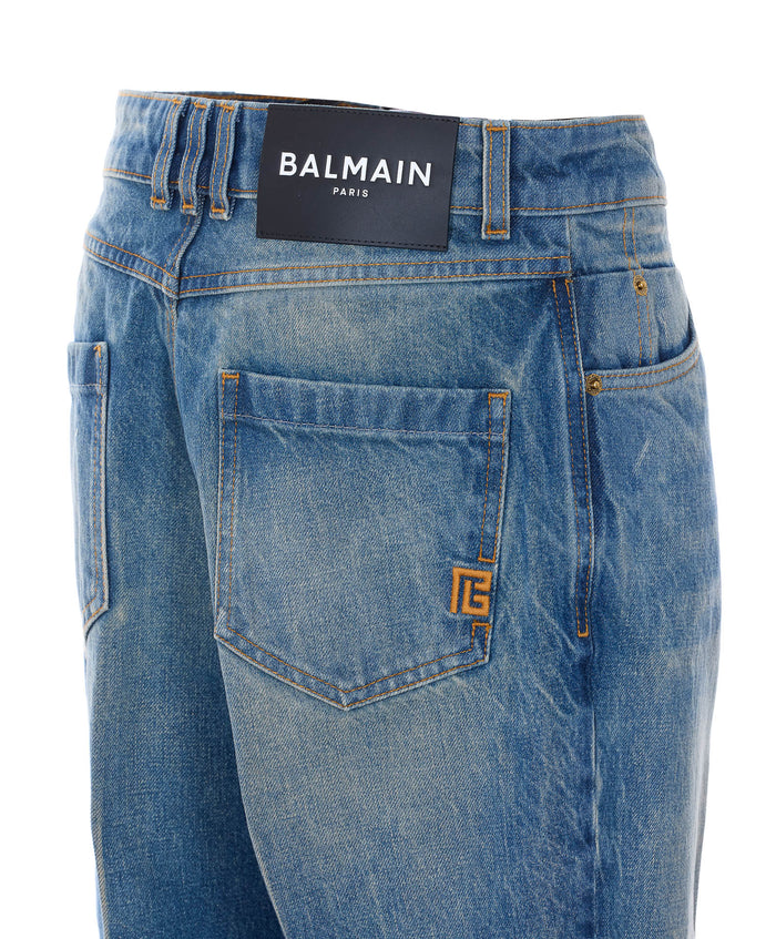 Balmain Jeans Blue Cotton