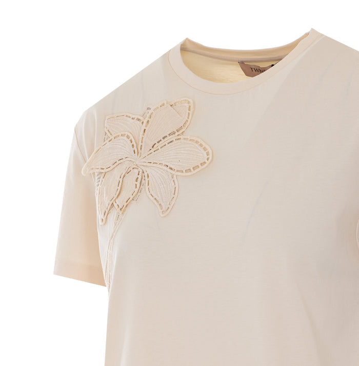Twin-set T-shirts and Polos Beige Cotton