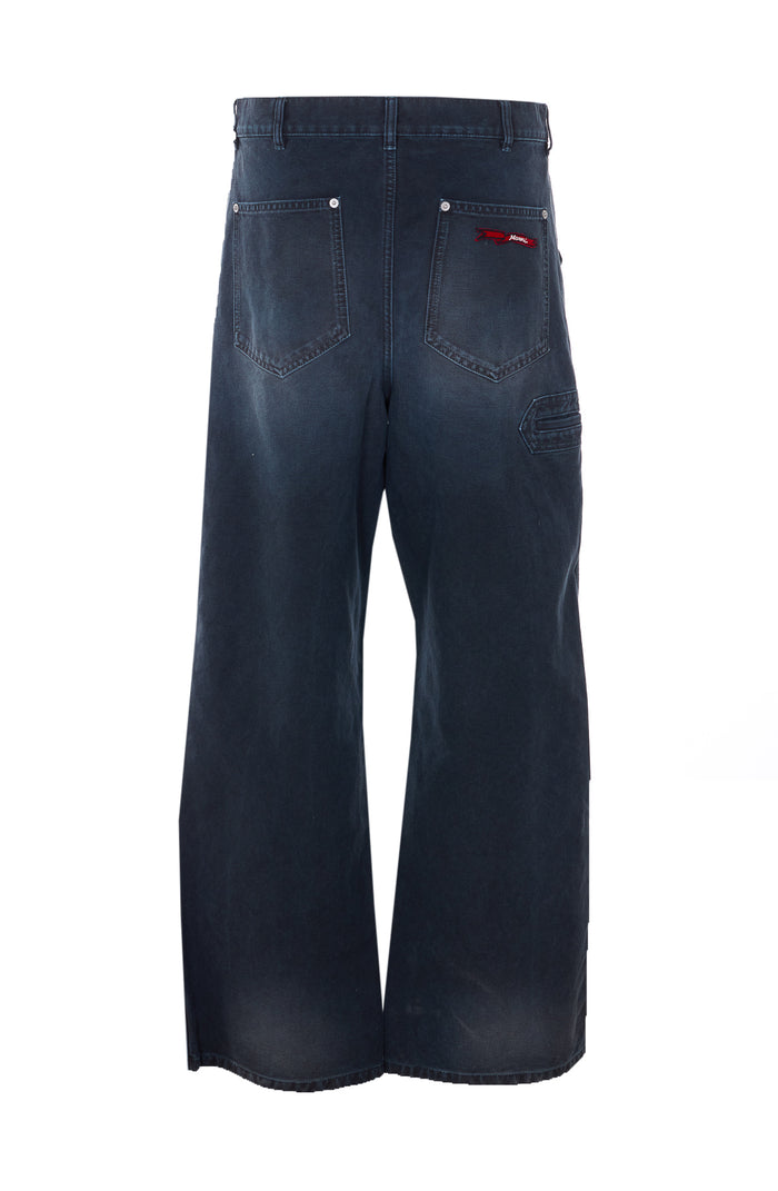 Marni Trousers Blue Cotton