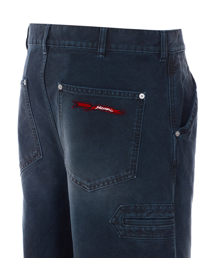 Marni Trousers Blue Cotton