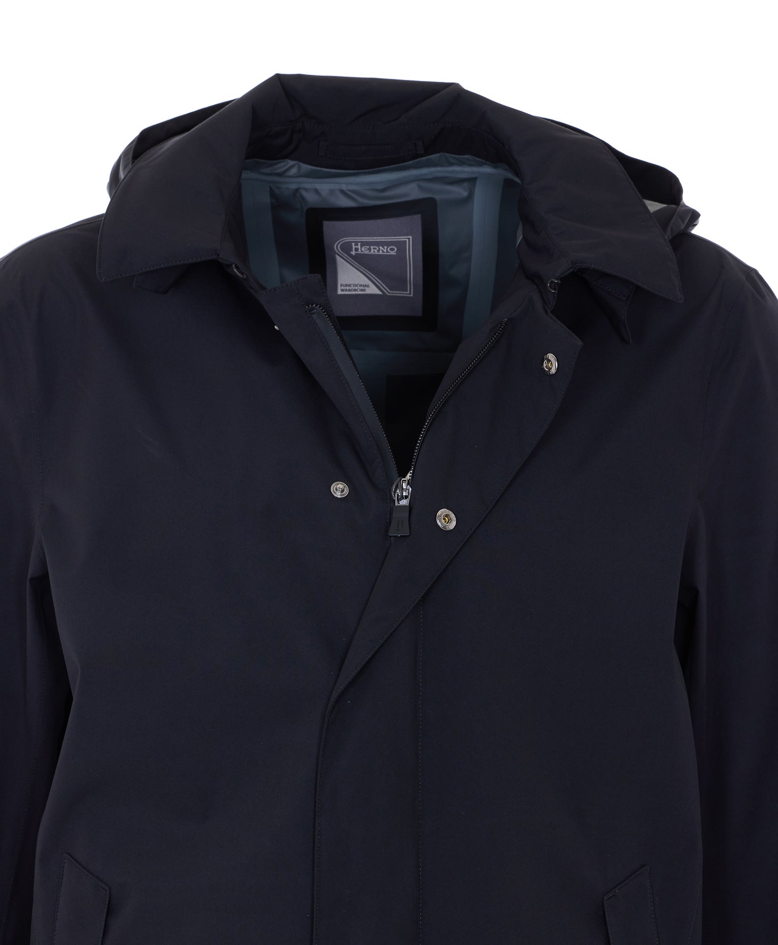 Herno Coats Black Polyester