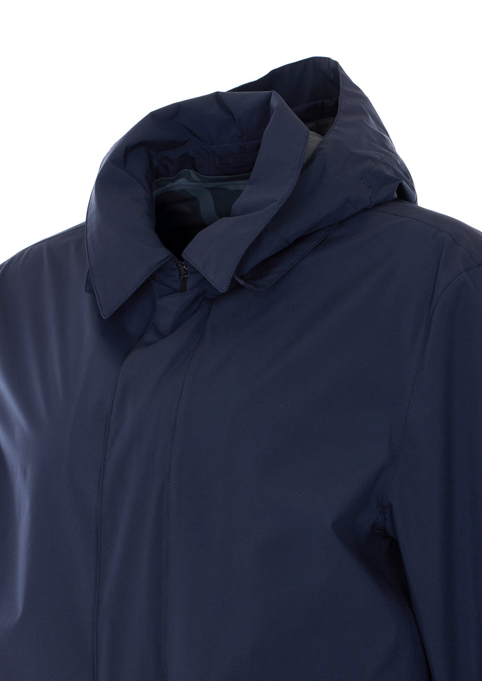 Herno Coats Blue Polyester