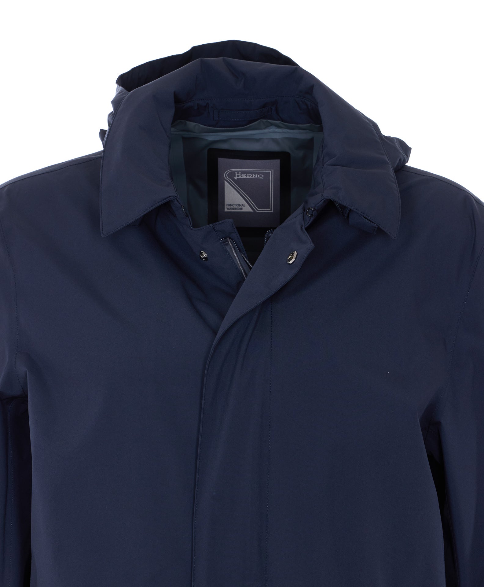 Herno Coats Blue Polyester