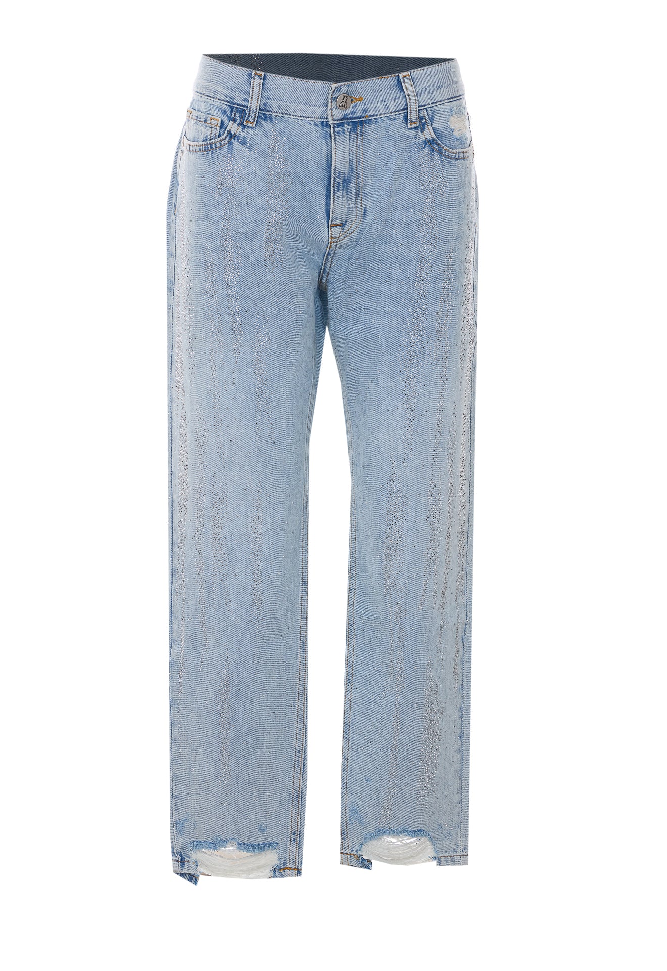 Patrizia Pepe Trousers Blue Cotton
