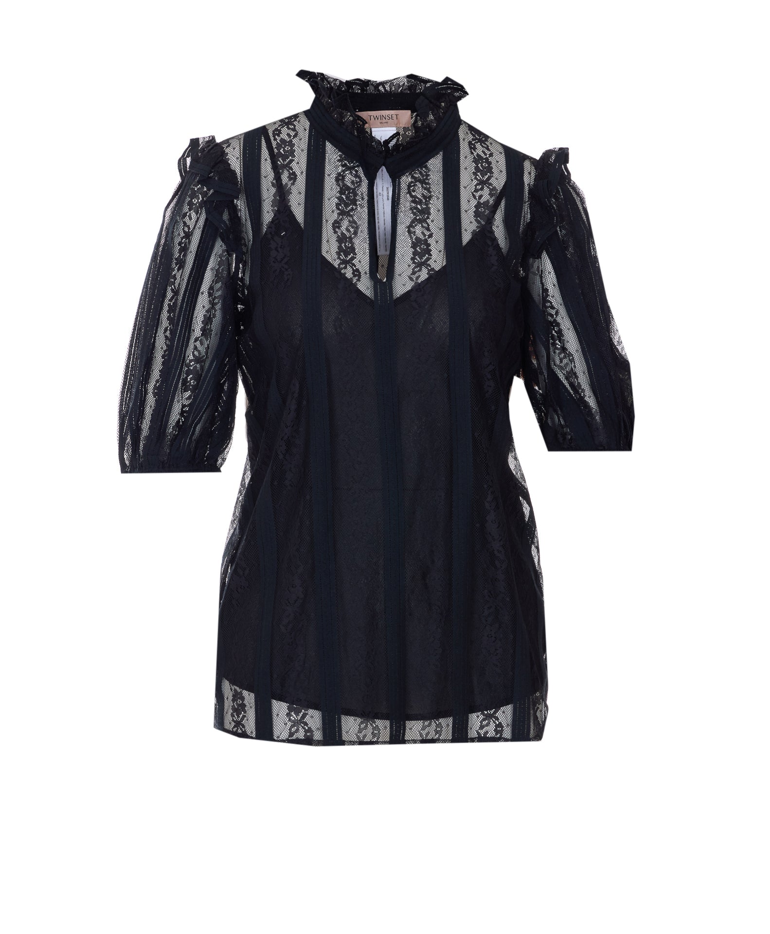 Twin-set T-shirts and Polos Black Polyamide