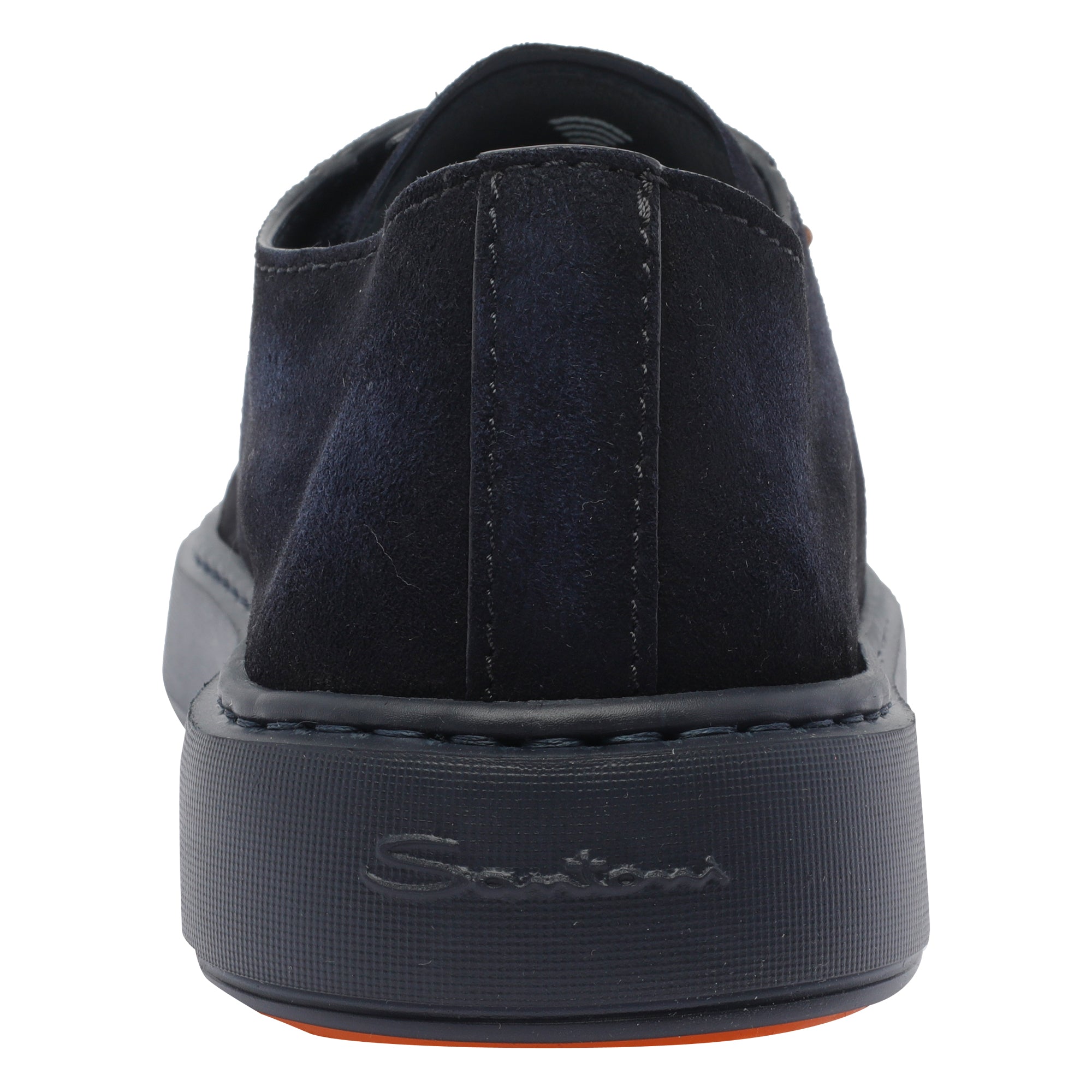 Santoni Blue Suede Leather/rubber Sole