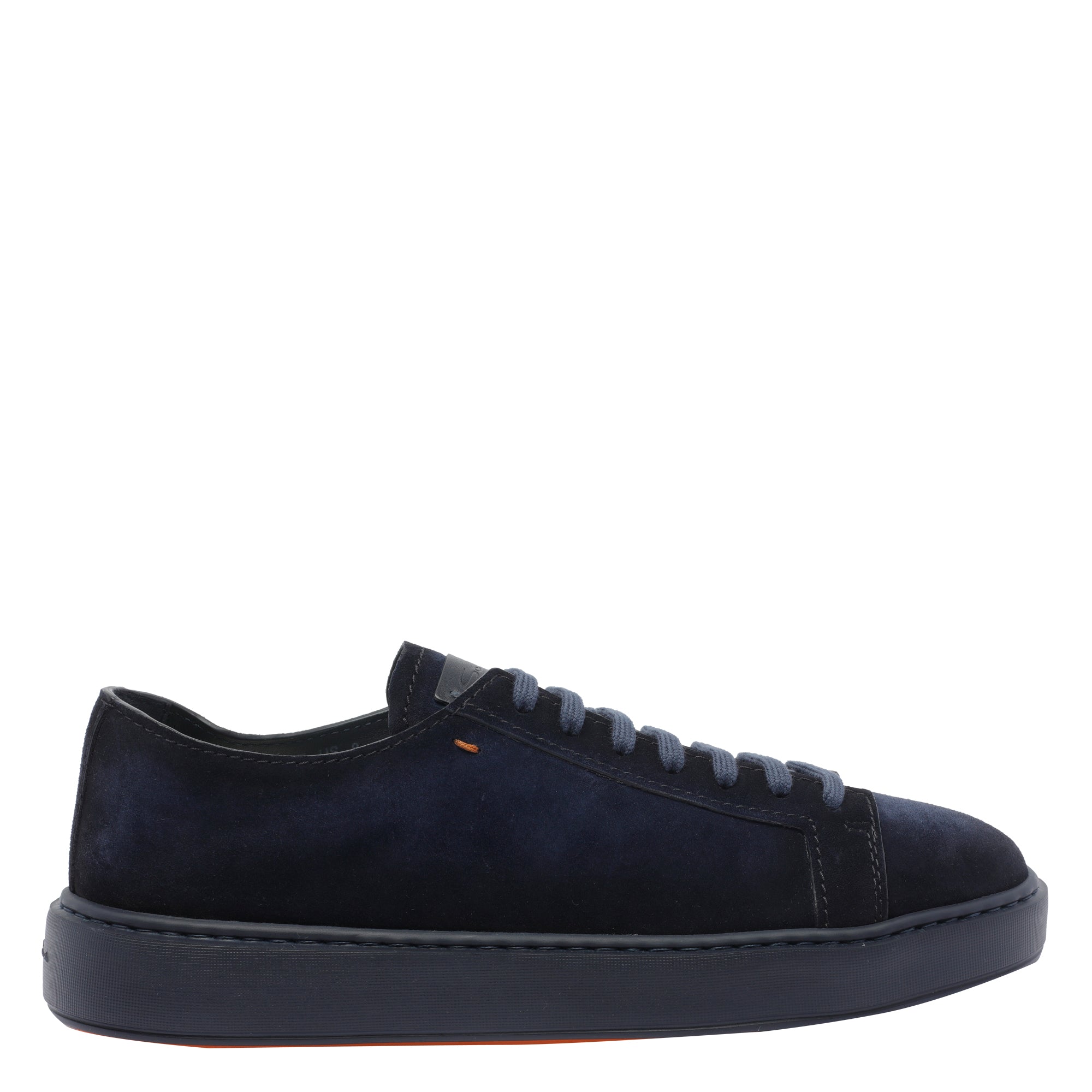 Santoni Blue Suede Leather/rubber Sole