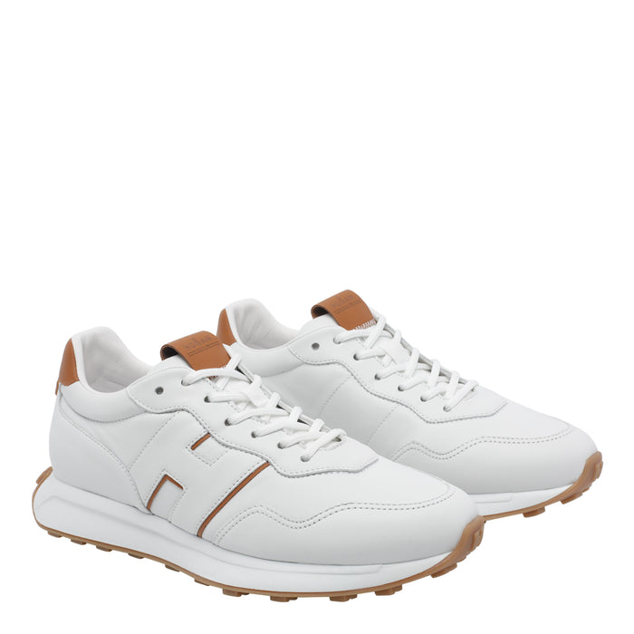 Hogan Sneakers White Calf Leather/rubber Sole