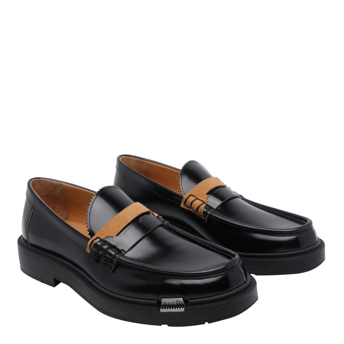 Maison Margiela Flat shoes Black Calf Leather/rubber Sole