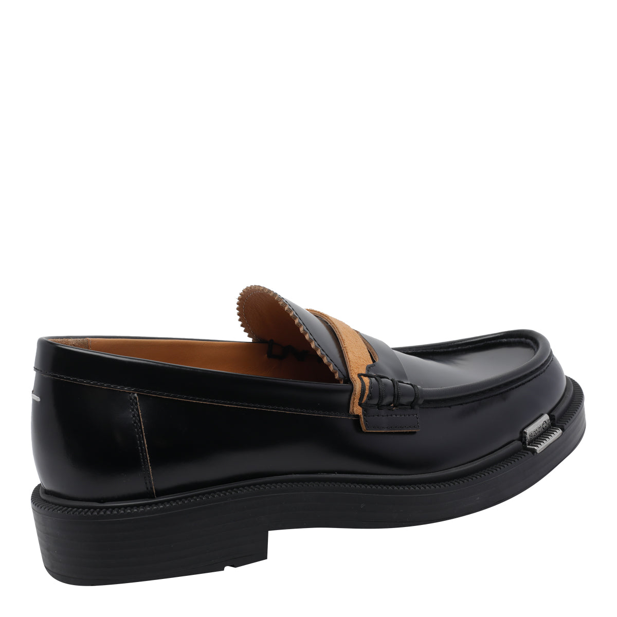 Maison Margiela Flat shoes Black Calf Leather/rubber Sole