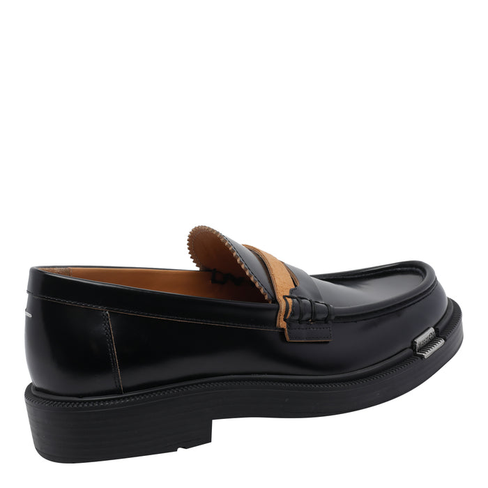 Maison Margiela Flat shoes Black Calf Leather/rubber Sole