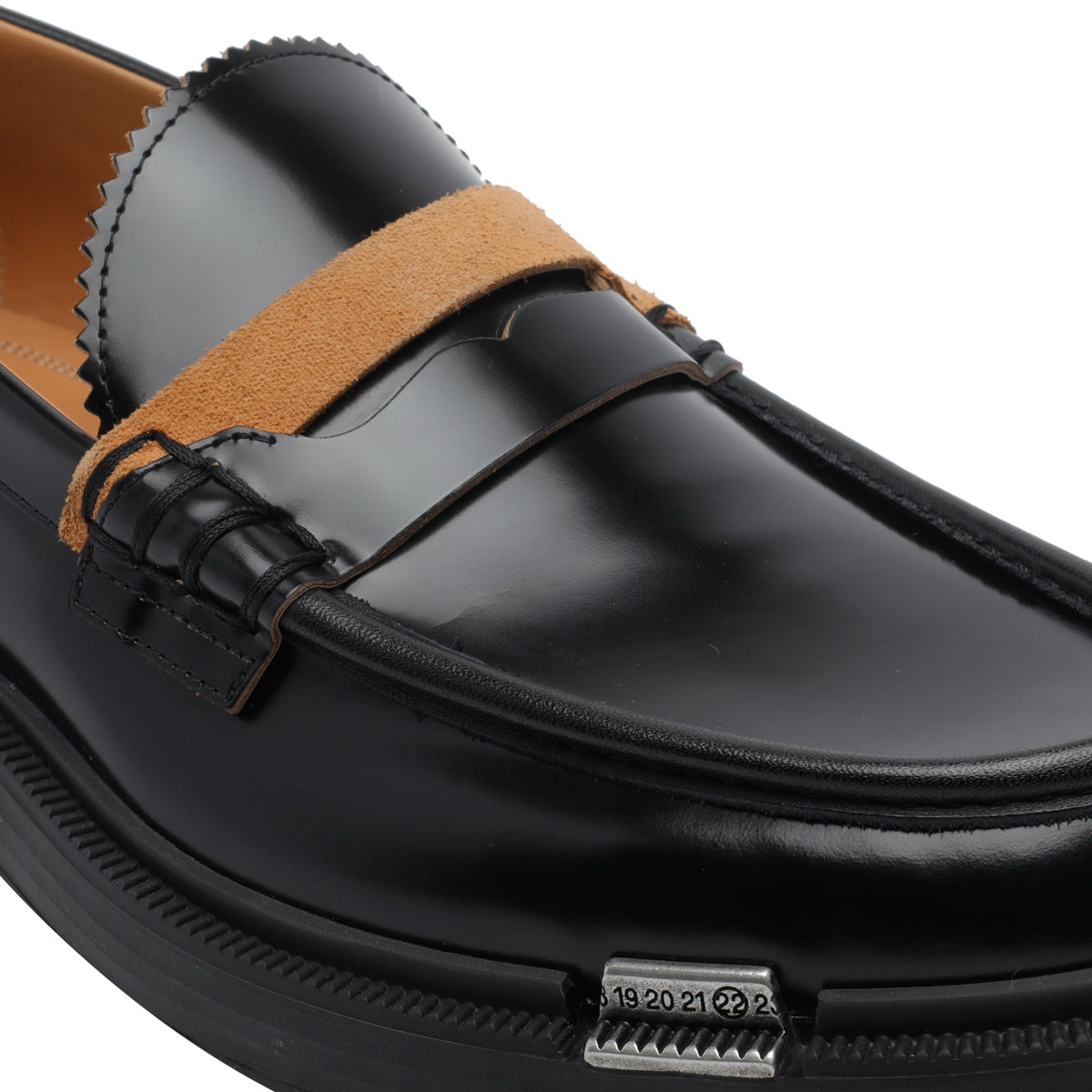 Maison Margiela Flat shoes Black Calf Leather/rubber Sole