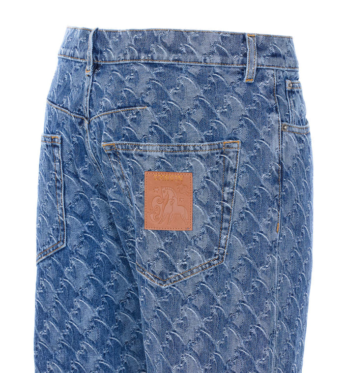Lanvin Trousers Blue Cotton