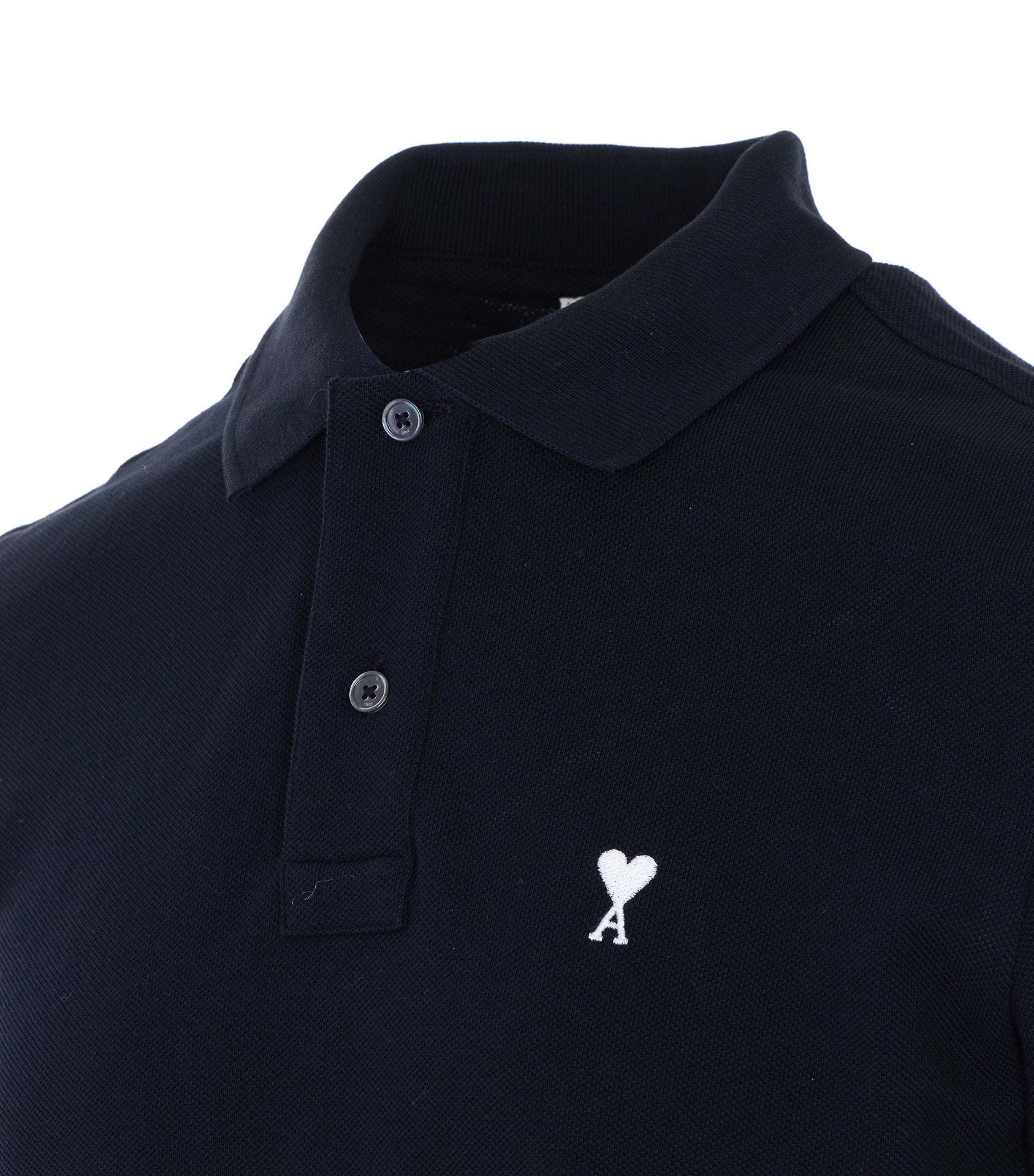 Ami Alexandre Matiussi T-Shirts And Polos Black Cotton