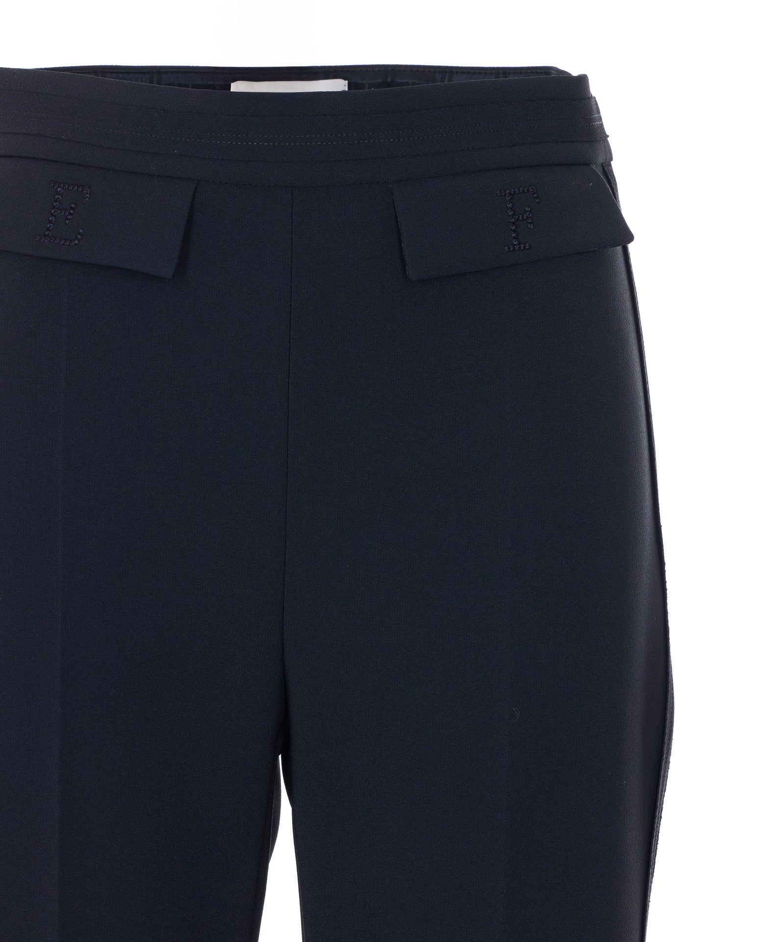 Elisabetta Franchi Trousers Black Polyester