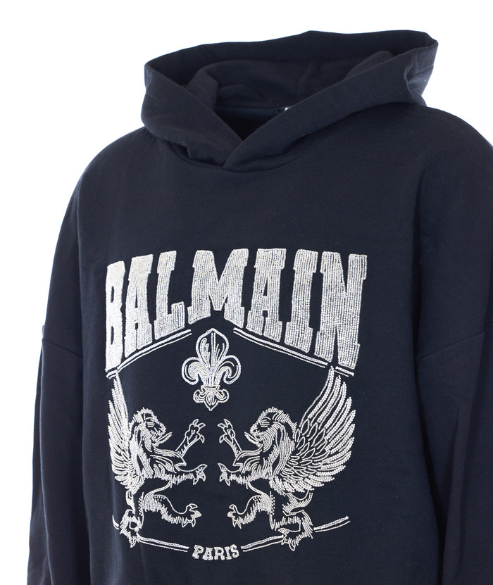 Balmain Sweaters Black Cotton
