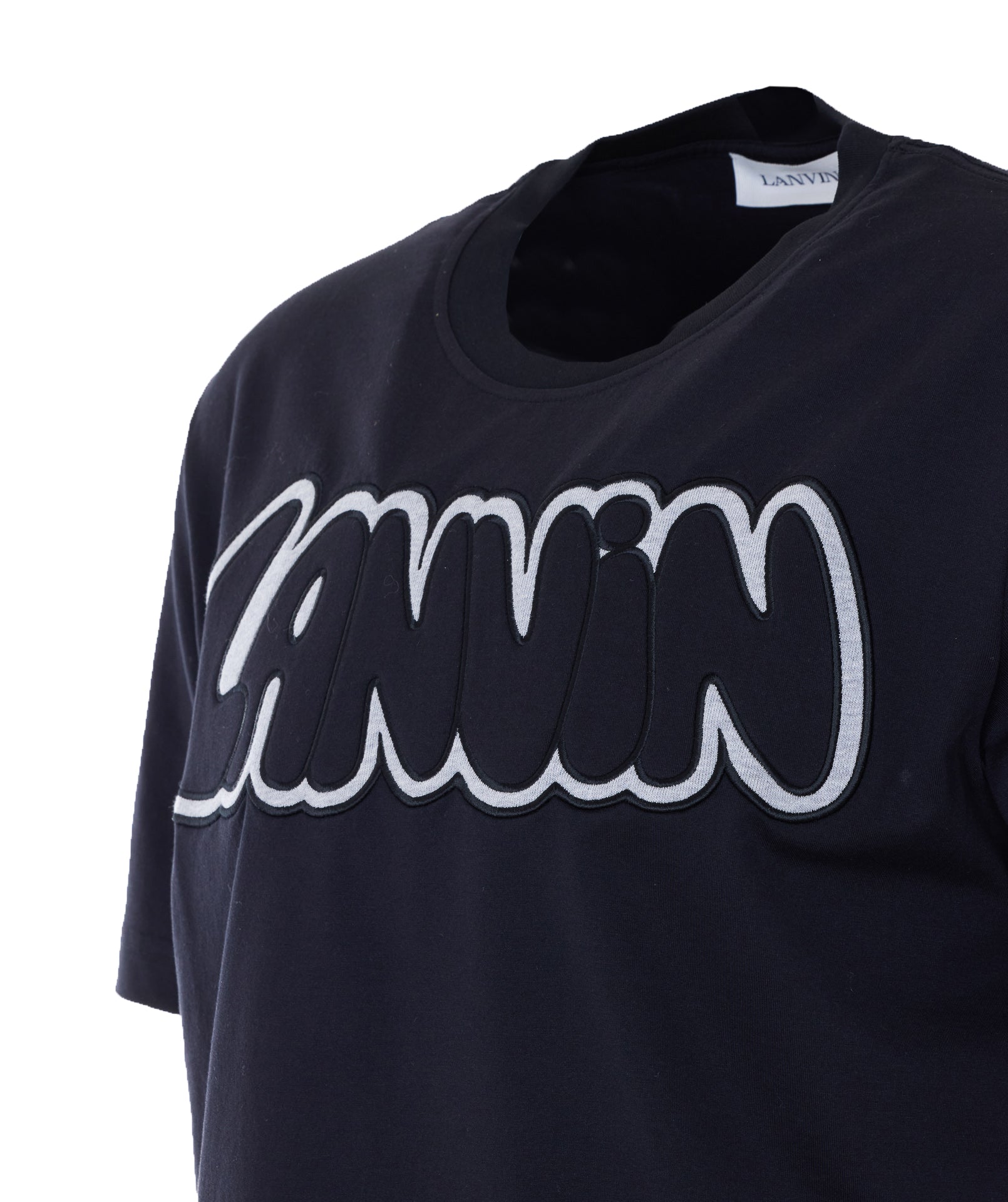 Lanvin T-shirts and Polos Black Cotton