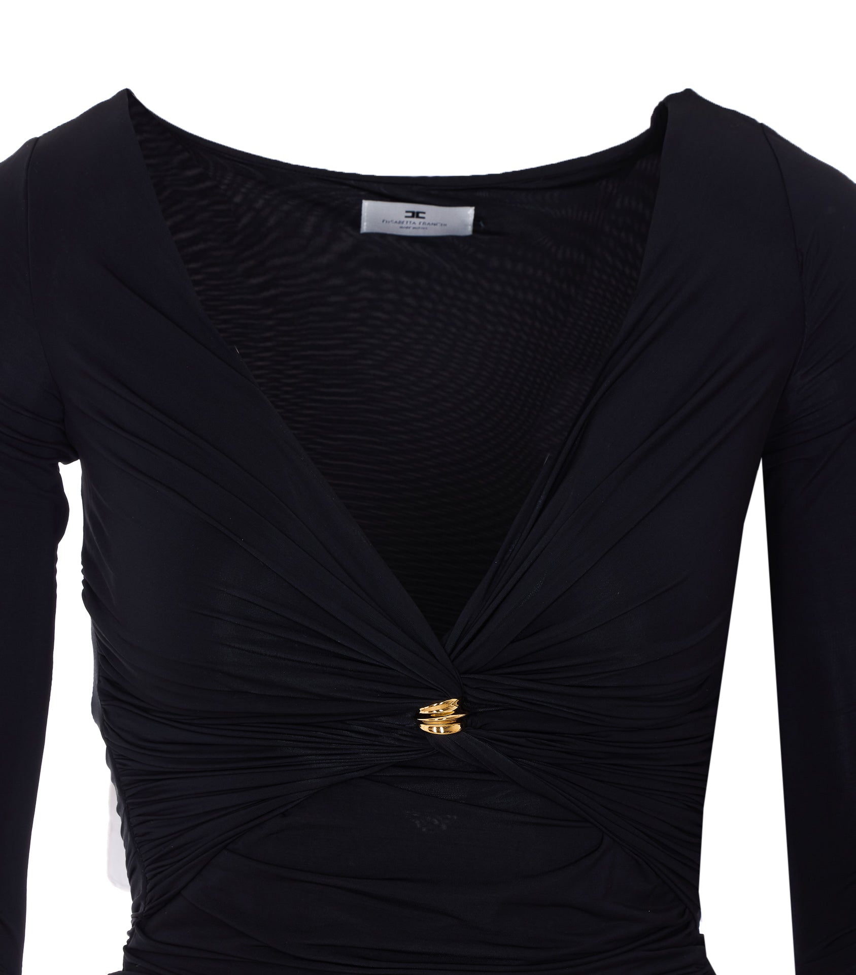 Elisabetta Franchi Top Black Viscose